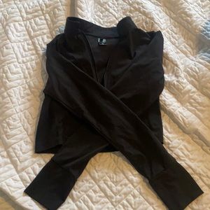 Black cropped jacket